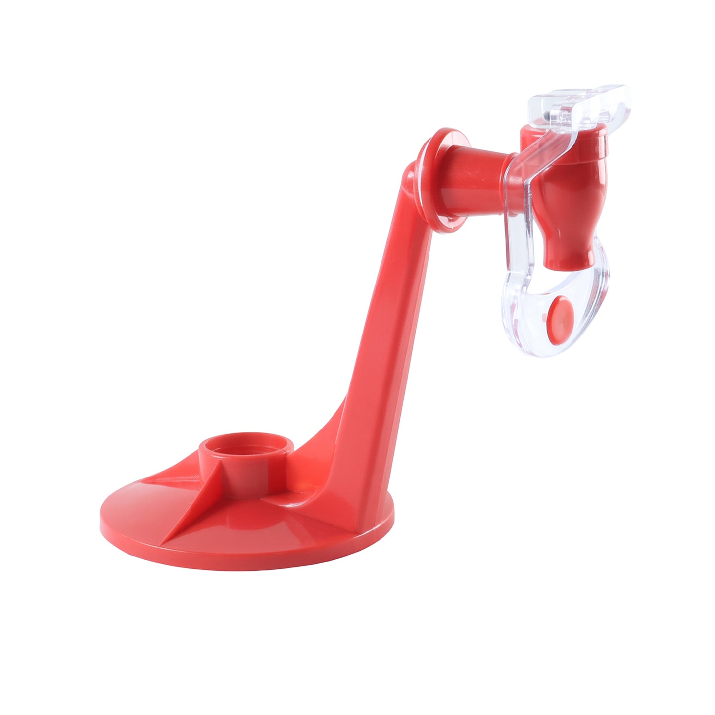 Manual beverage dispenser on white background