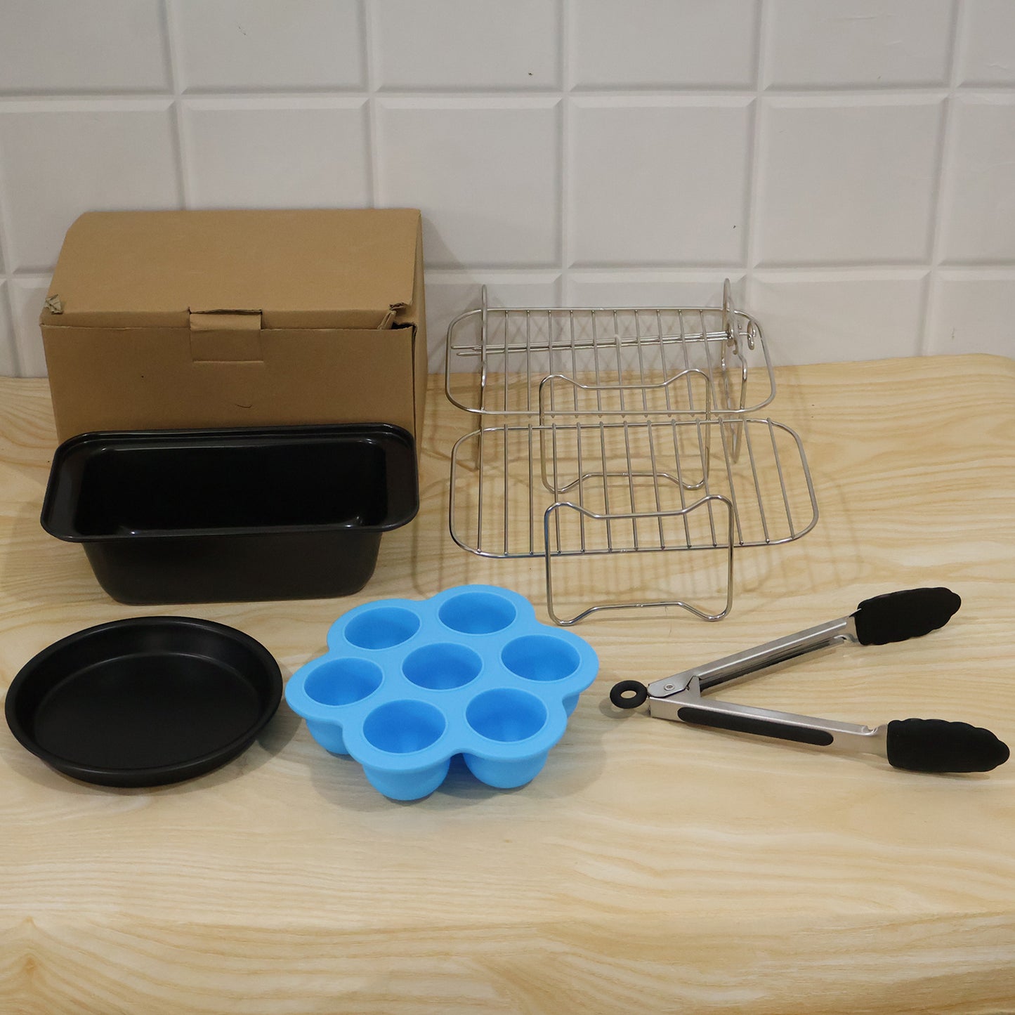 Air fryer accessories combo live product photo
