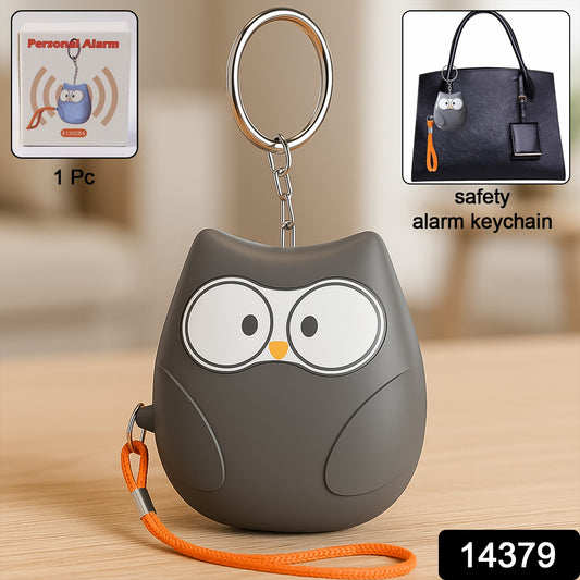 Portable Owl Shape Personal Safety Alarm Keychain