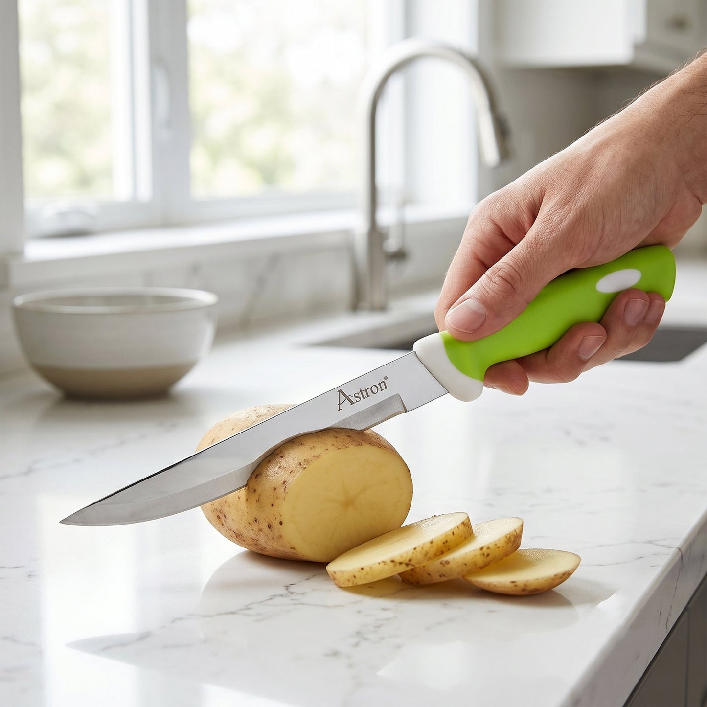 Mix Design SS Kitchen Knife 9 Inch Stainless Steel with Plastic Handle (1 Pc)