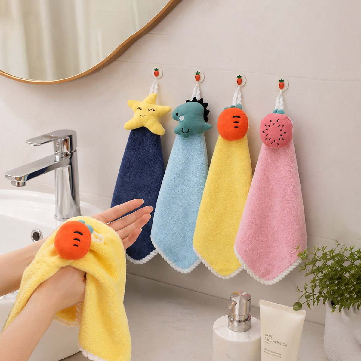 Decorative hanging hand towel - hand drying