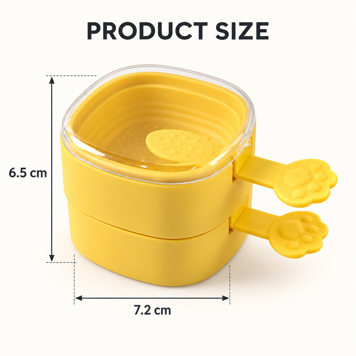 Yellow Ice Cream Moulds with Paw Handles