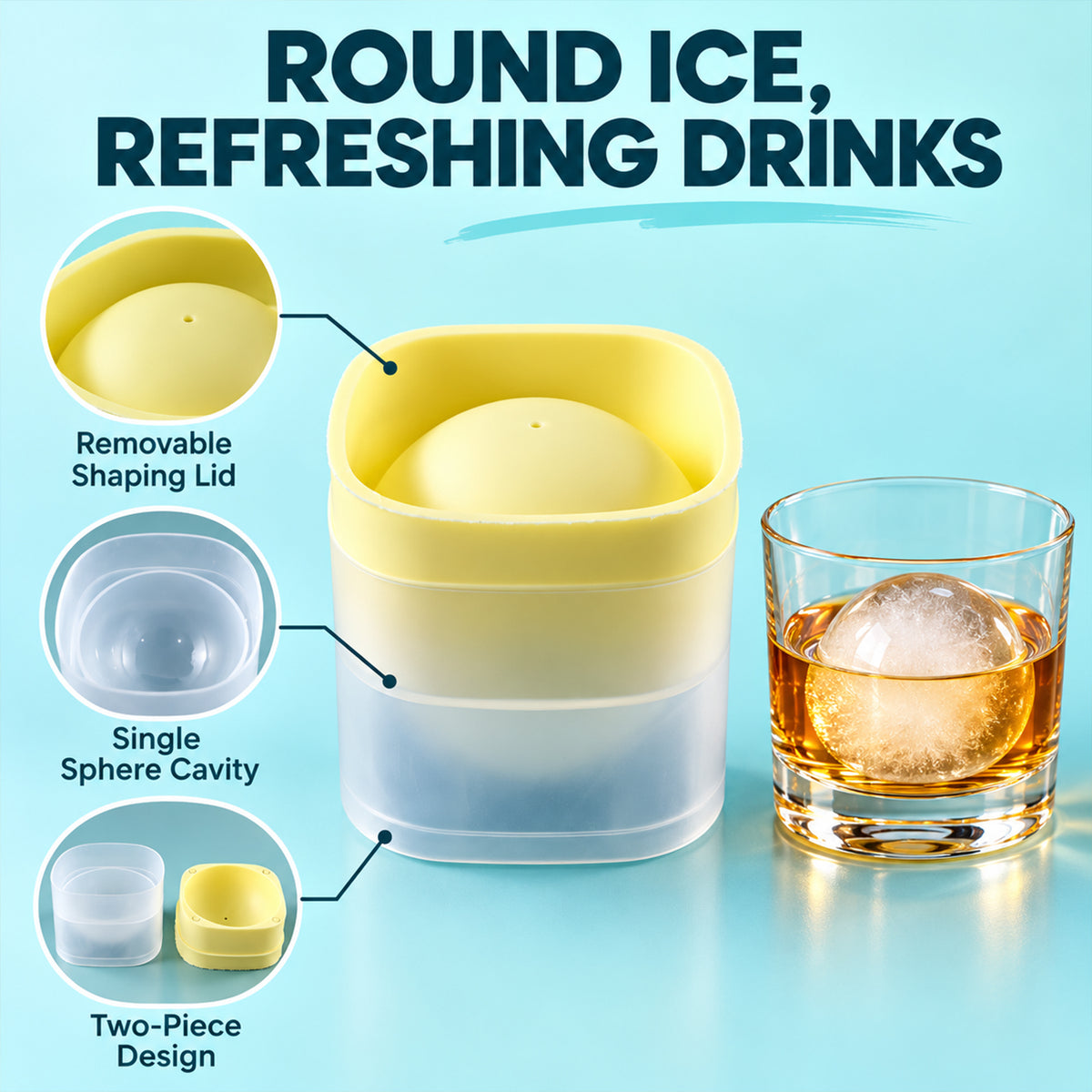Round Ice Ball Mould