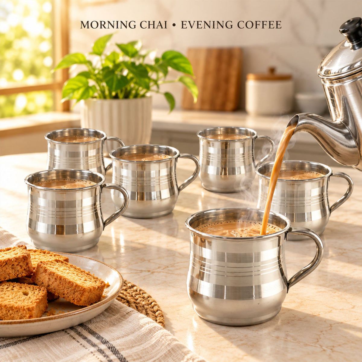 Six Piece Coffee Cup Set