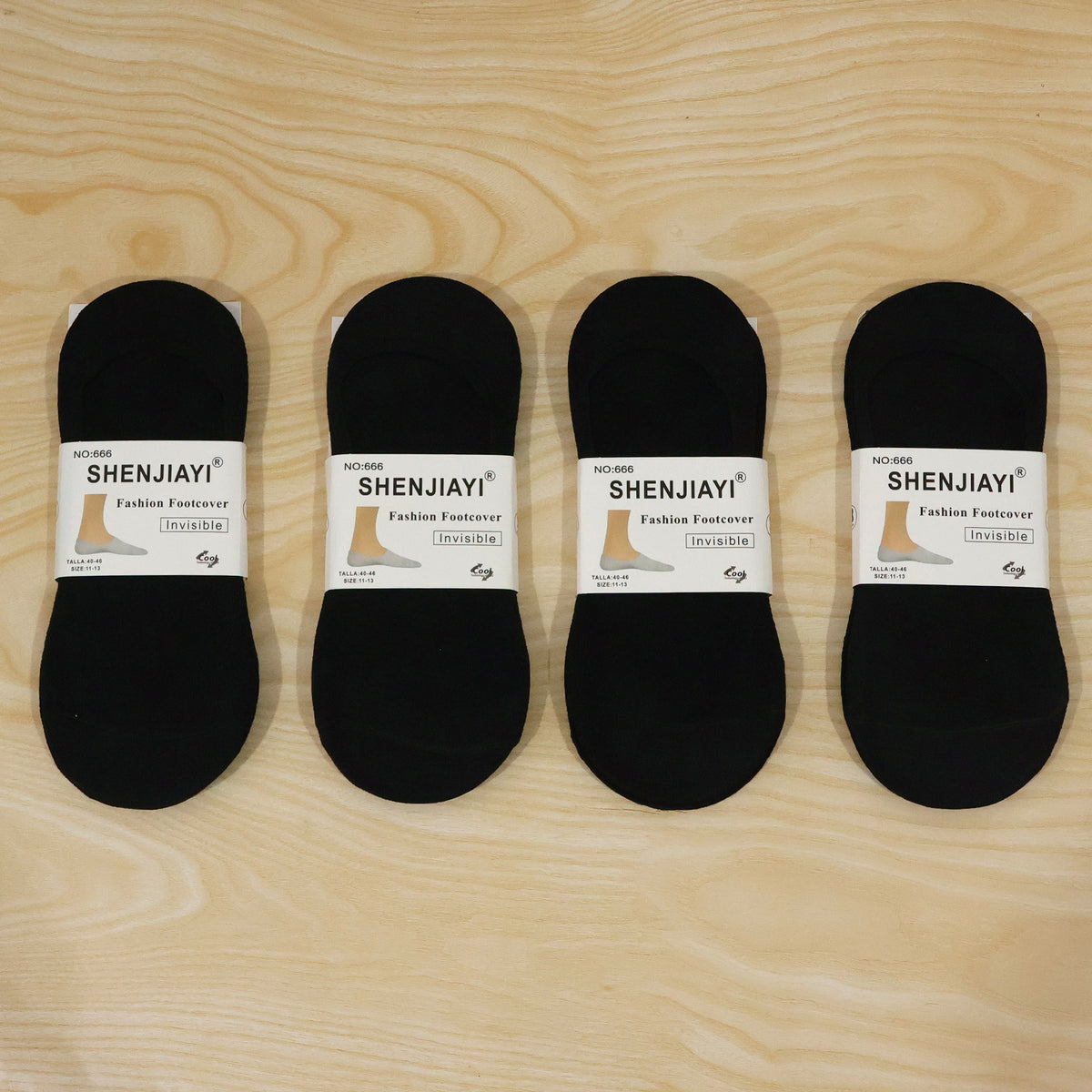 Black invisible loafer socks - actual product