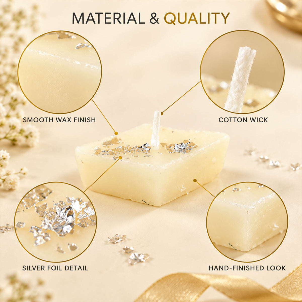 Barfi design diamond shape decorative wax candles 02.jpg
