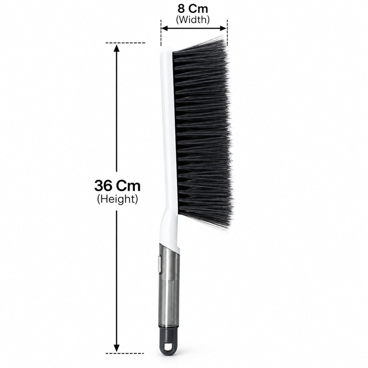 Household Cleaning Hand Brush with Soft Bristles and Grip (1 Pc, 36x8 Cm)