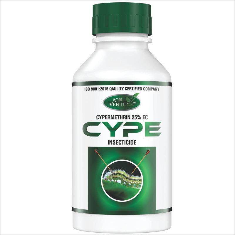 AgriVenture CYPE ( Cypermethrin 25% EC ) Insecticide, Pyrethroid Ester Group of Insecticides(500Gm,1000Gm)