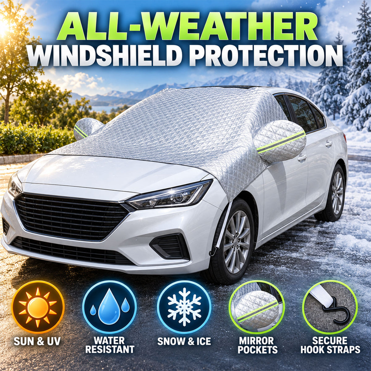Windshield cover feature overview