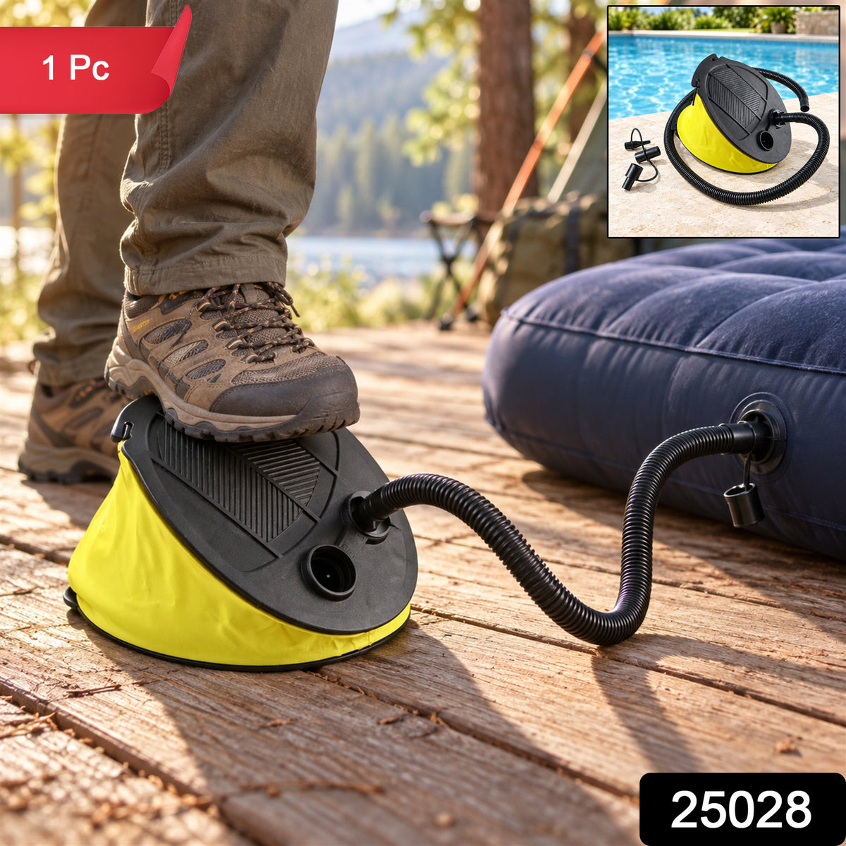 Manual foot air pump product 25028