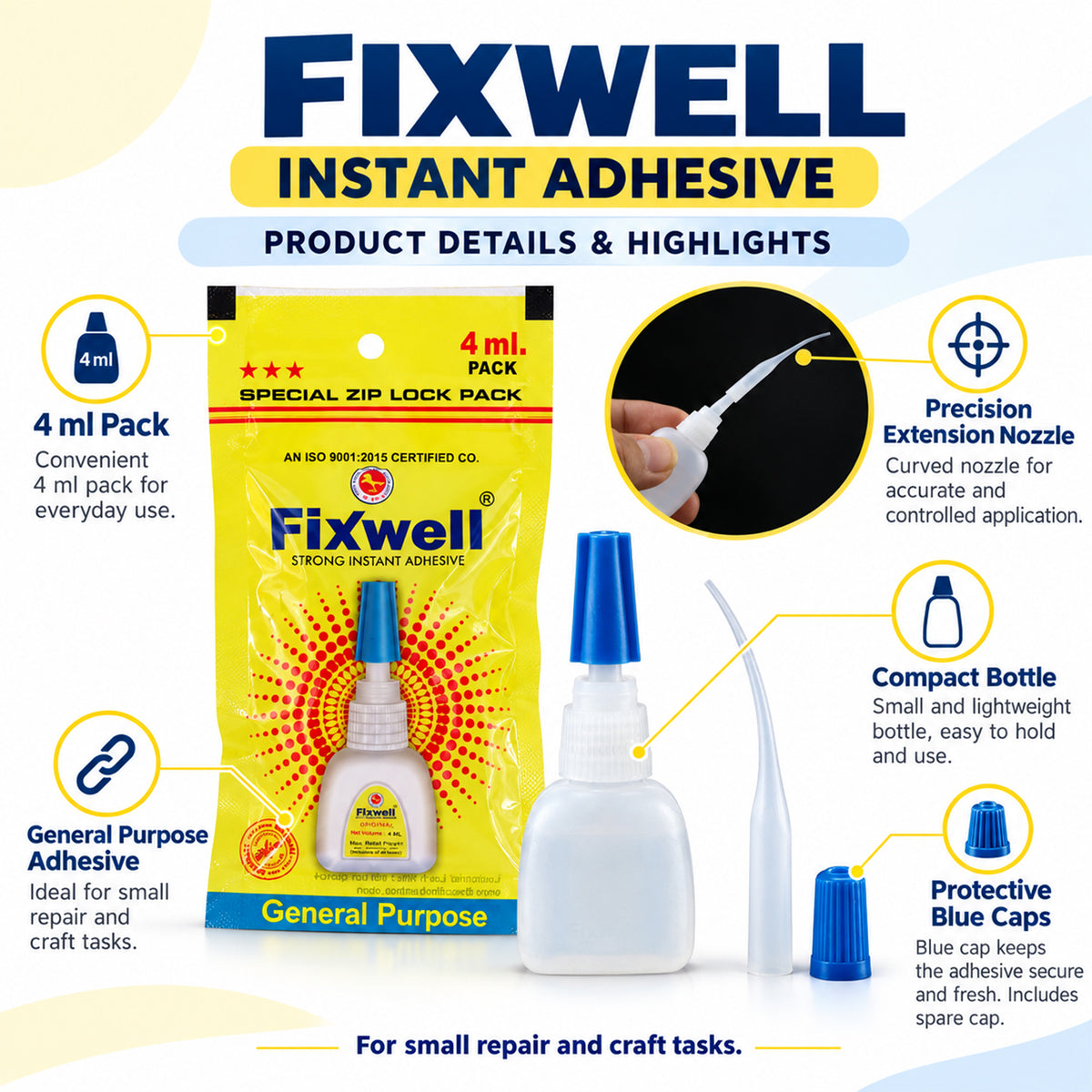 Instant adhesive glue with fine extension nozzle 06