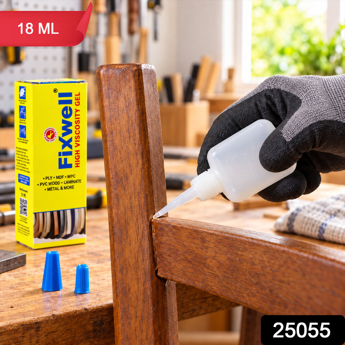 High viscosity instant adhesive gel 18 ML label