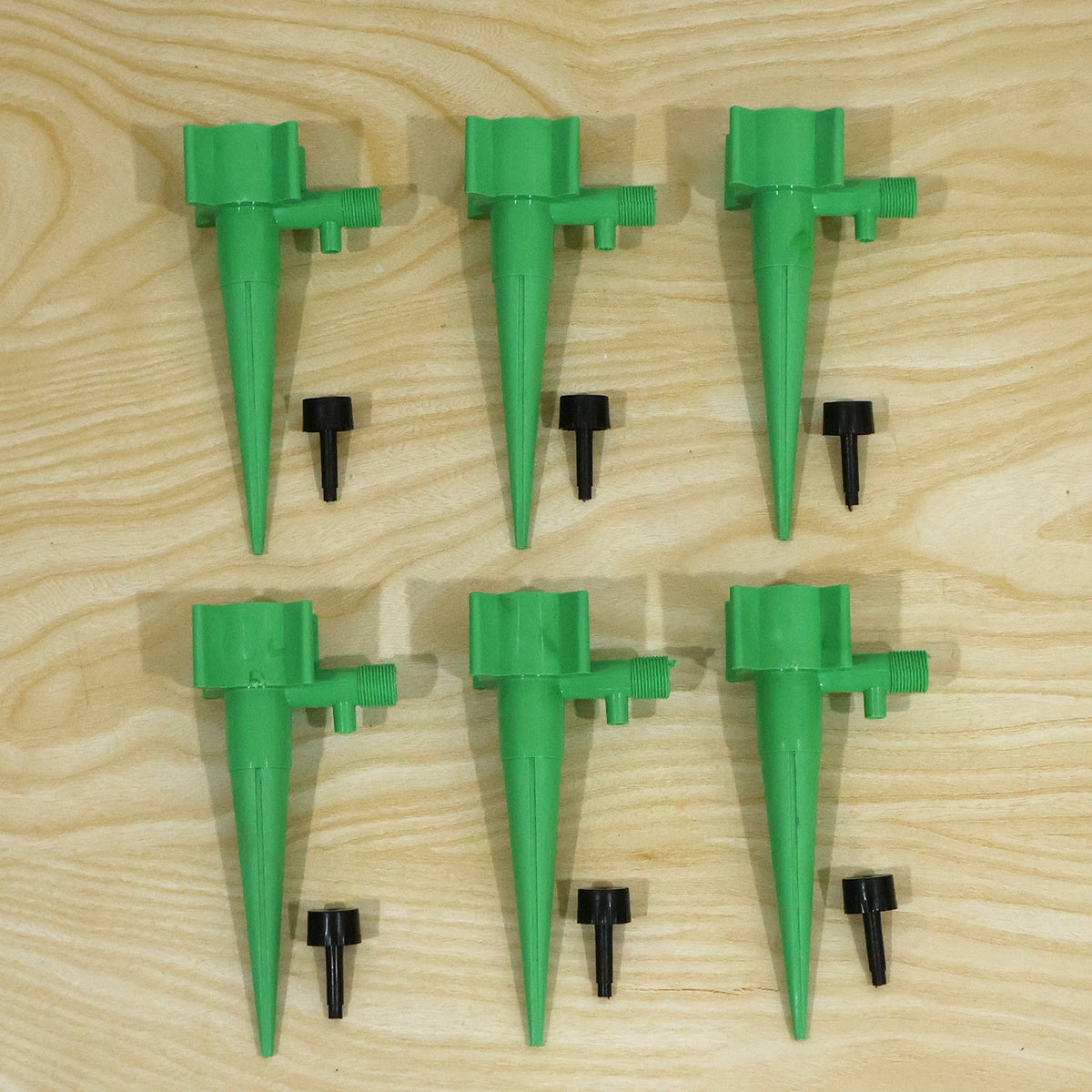 Adjustable Drip Irrigation Spikes for Bottle Fed Plant Watering (6 Pc)
