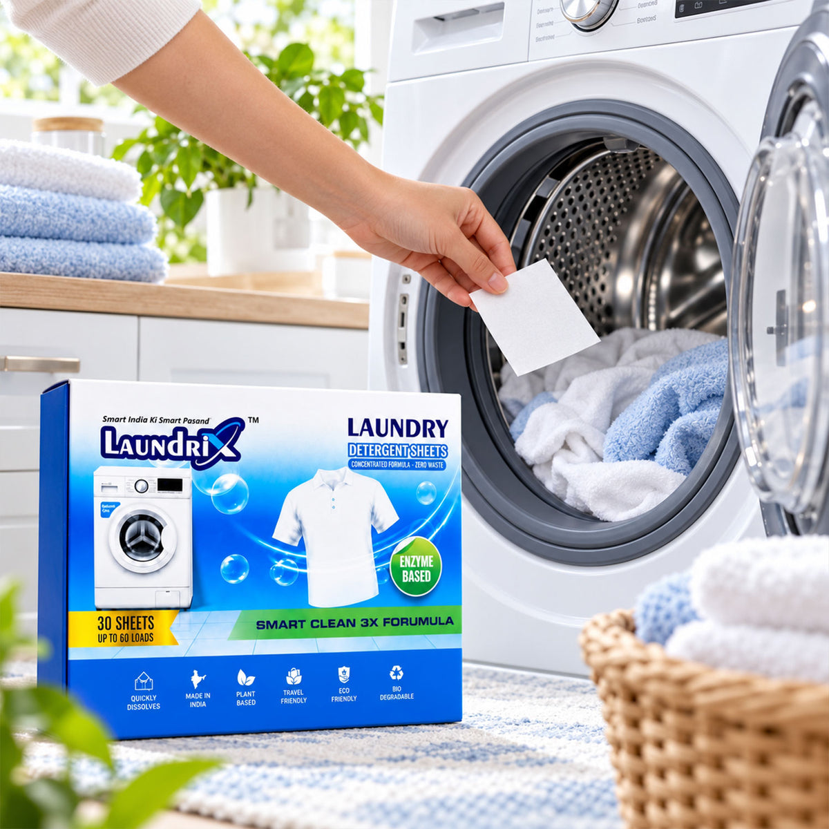 Laundry detergent sheets - main lifestyle photo
