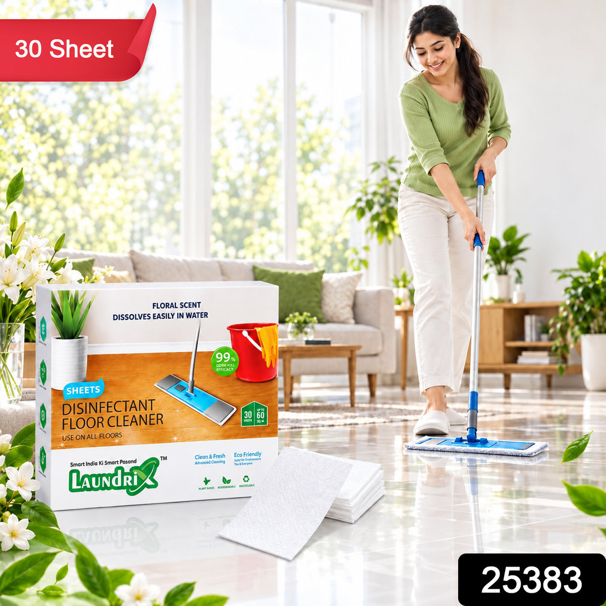 Floor cleaner sheets - SKU and sheet count
