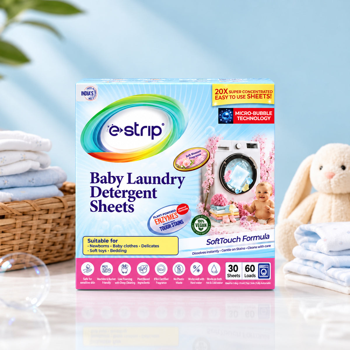 Baby laundry detergent sheets machine hand wash