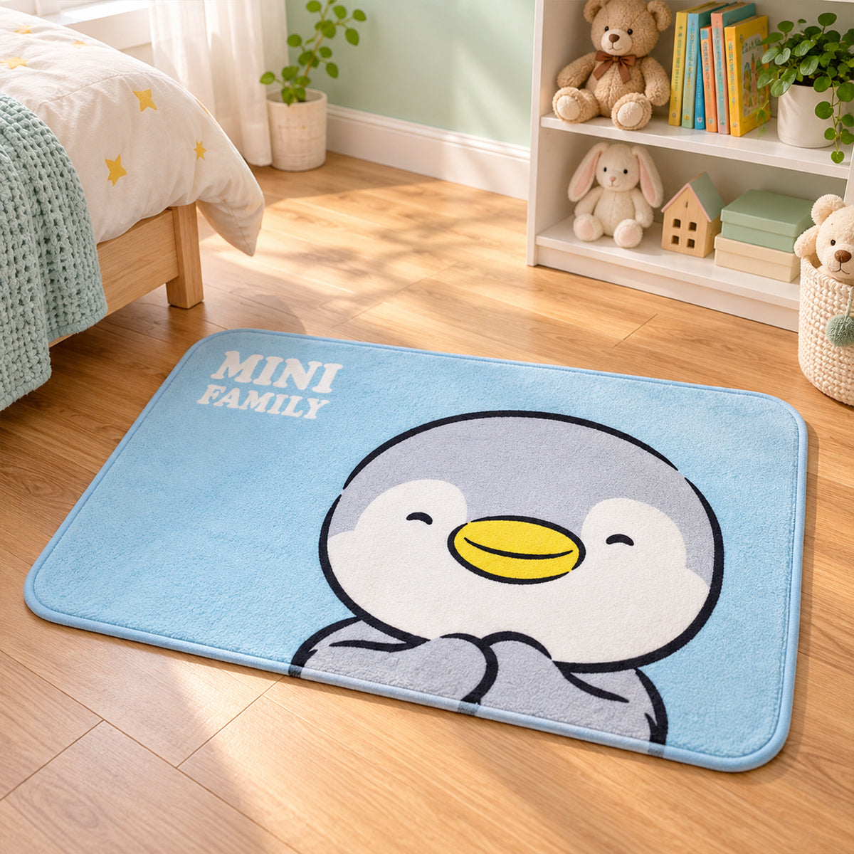Penguin design bathroom floor mat - view 09