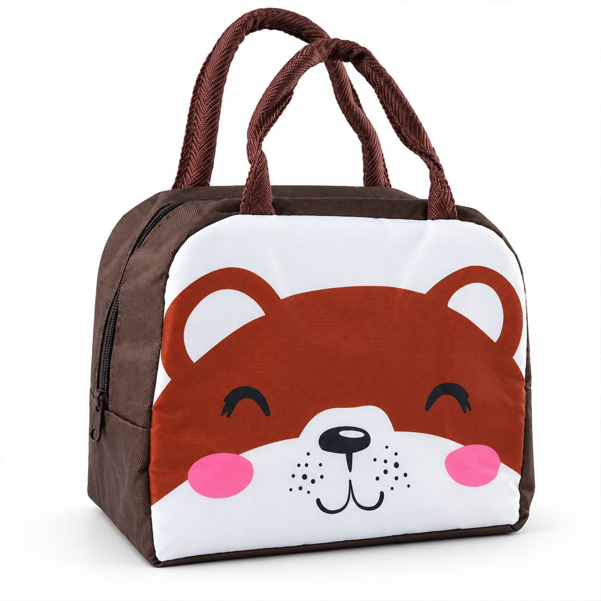 Kids insulated lunch bag with a school lunch box inside