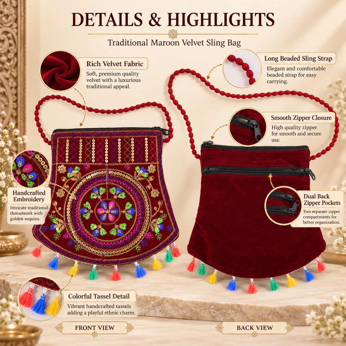 Purse interior view
