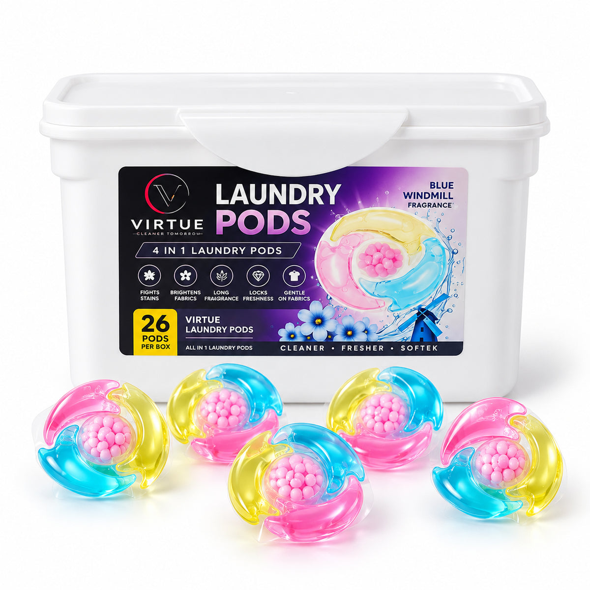 Laundry detergent pods view 6