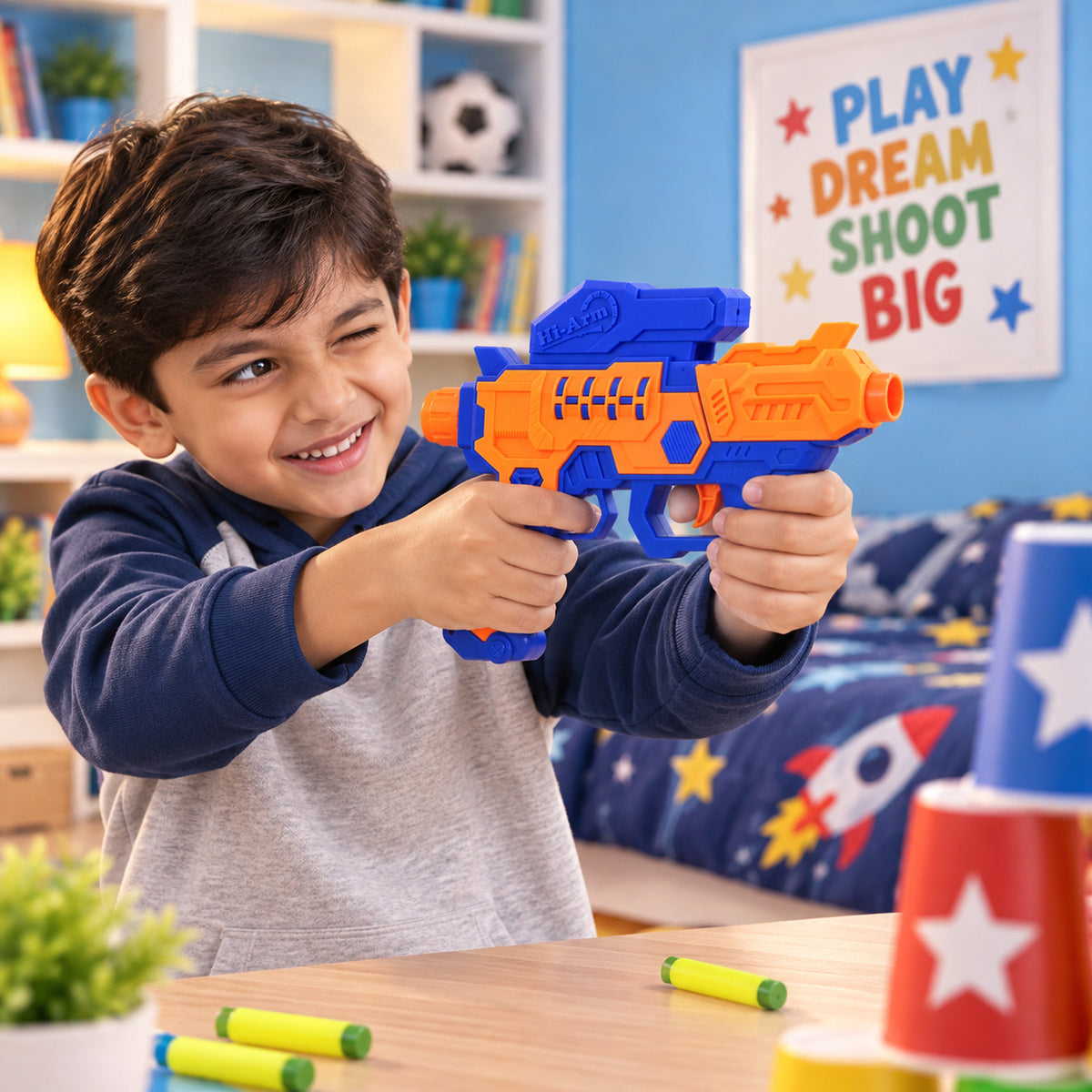 Soft foam bullet toy blaster 07
