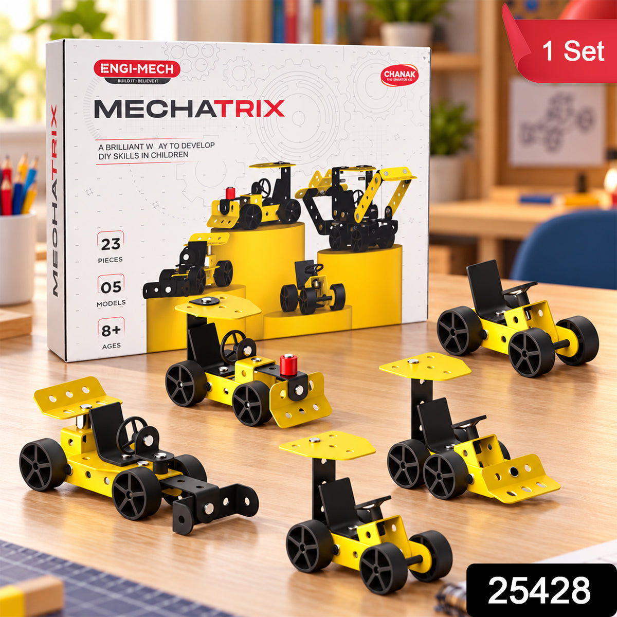 DIY vehicle construction model kit 1 Set label