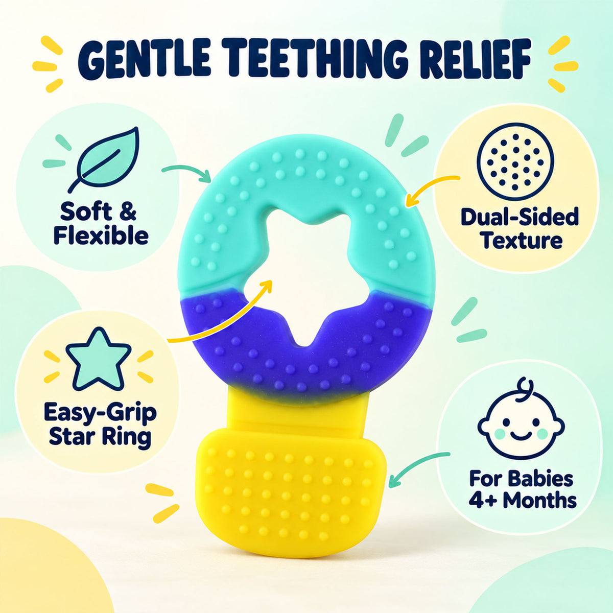 Star opening baby teether 02