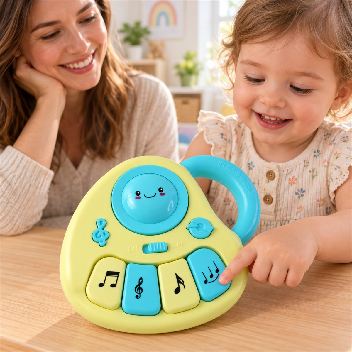 Musical toy with sound light and carry handle 03