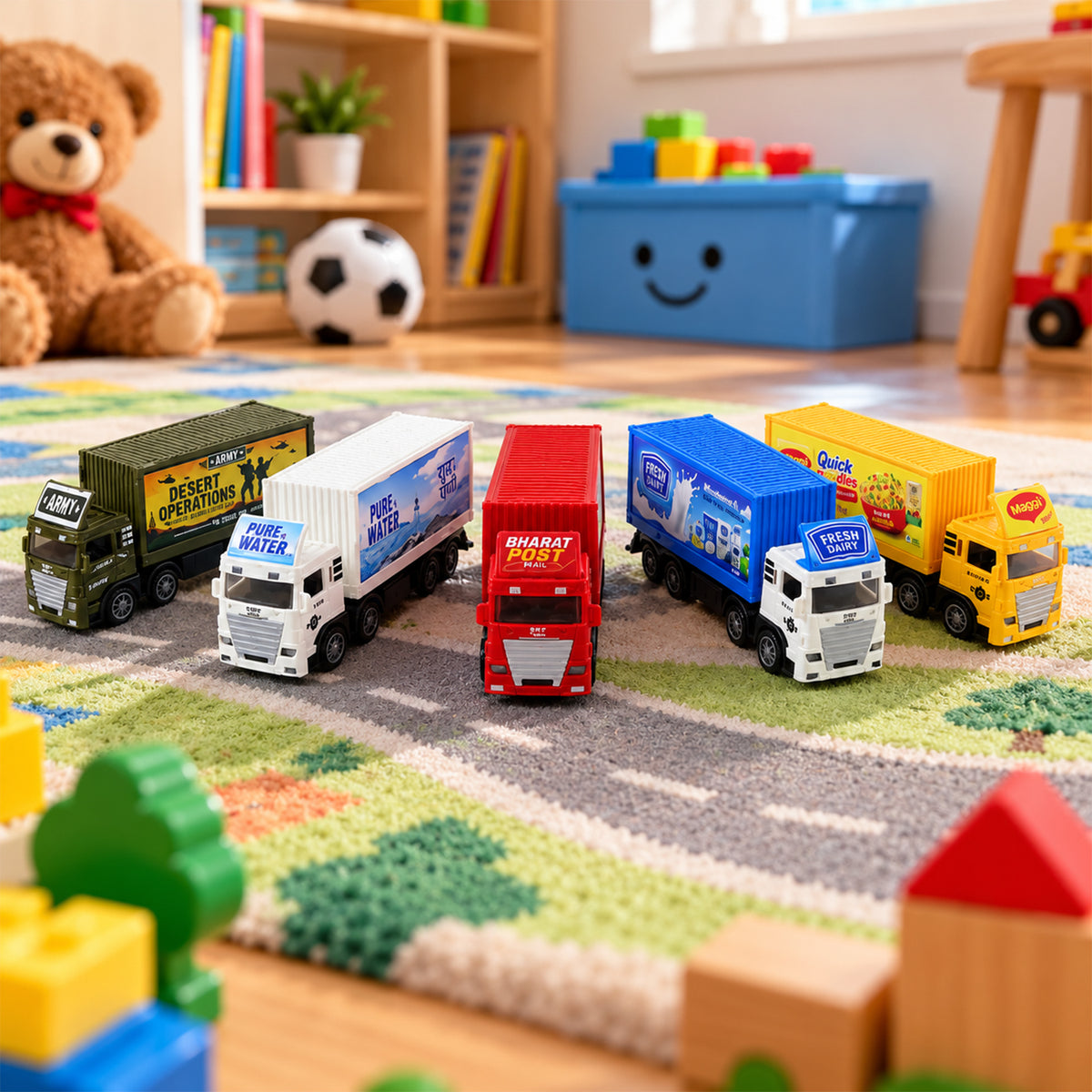 Pullback container truck toy 02