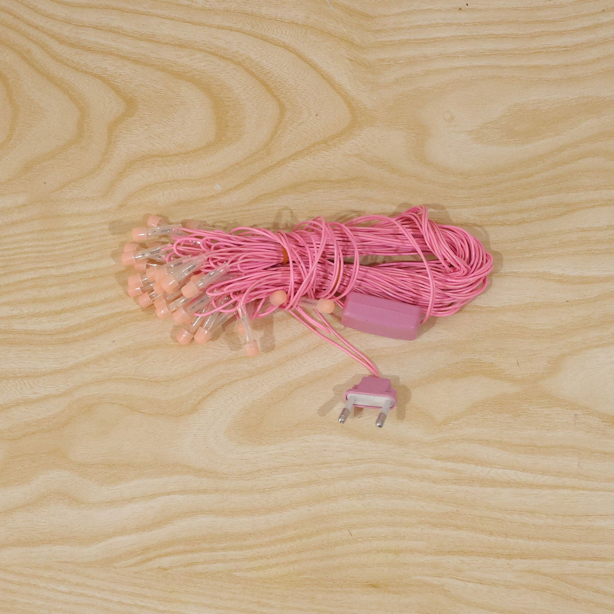 Pink Wire LED Curtain String Light Series for Festive Party Decor (10 Mtr)