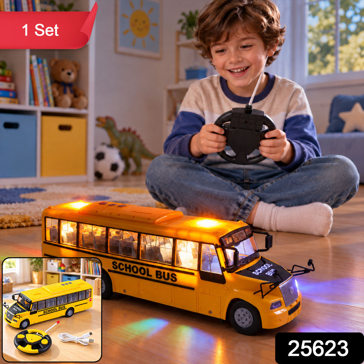 Remote control school bus toy - SKU photo