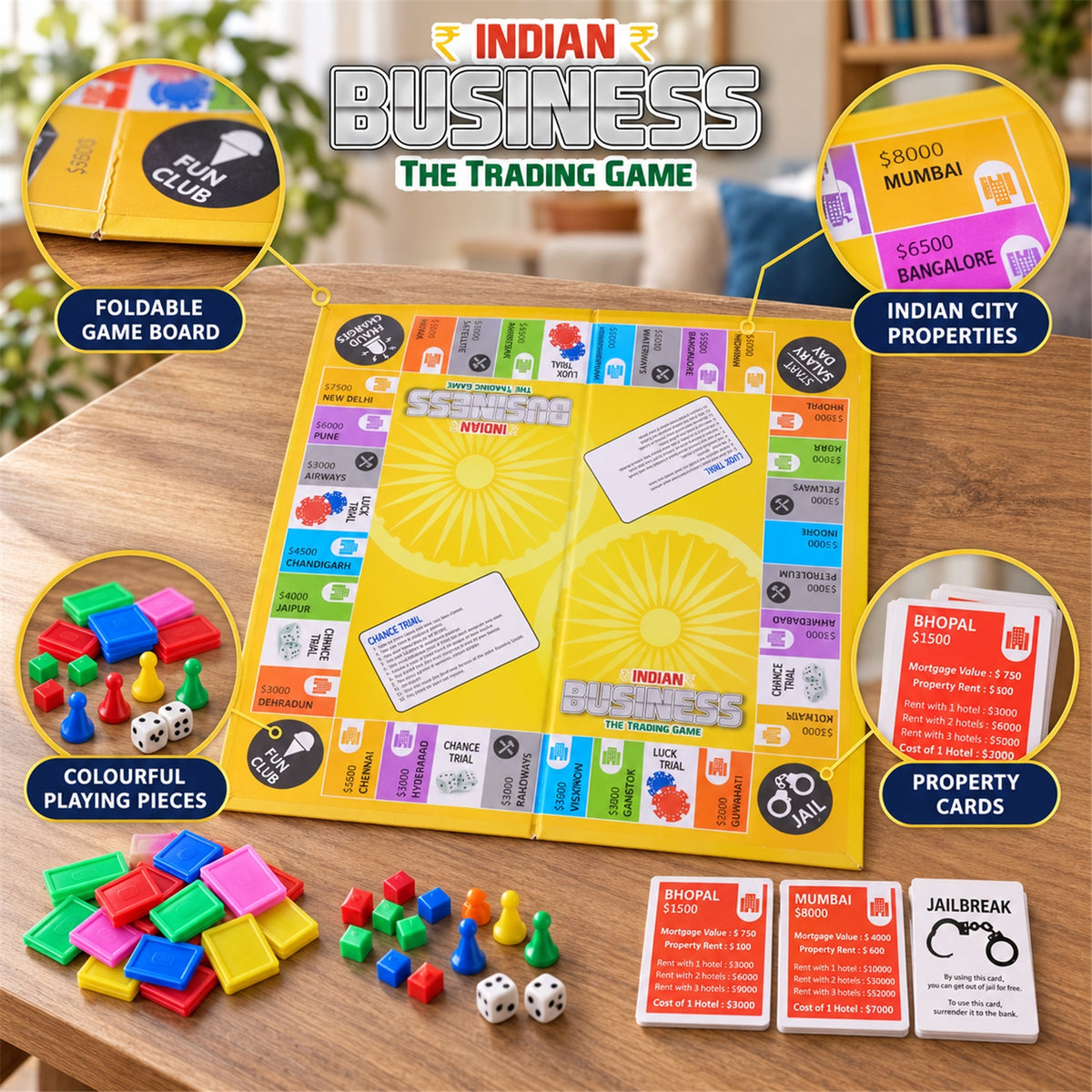Indian business trading board game 05