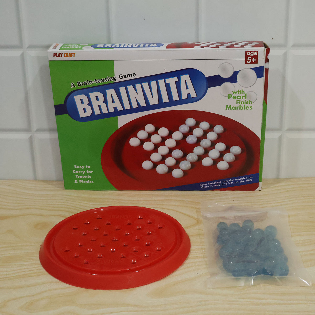 Marble solitaire board game - actual product