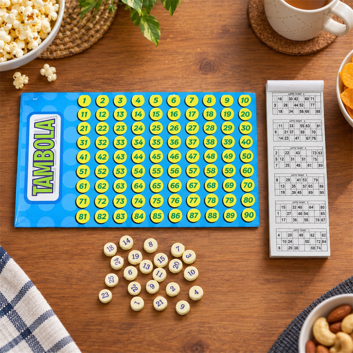 Tambola housie number board game view 01
