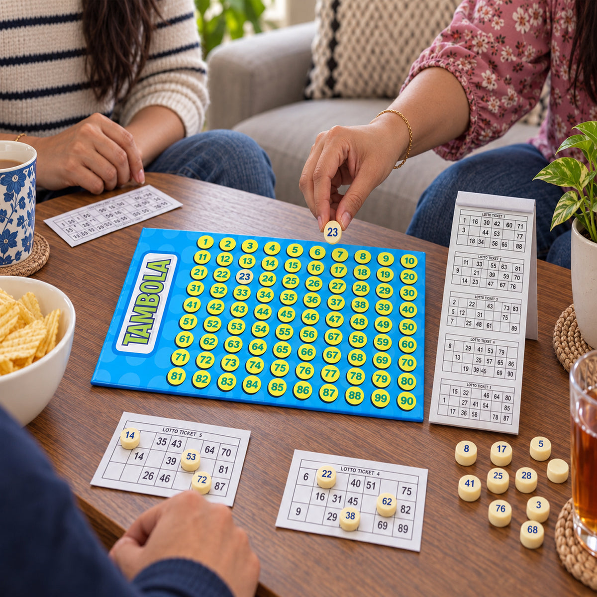 Tambola housie number board game view 03