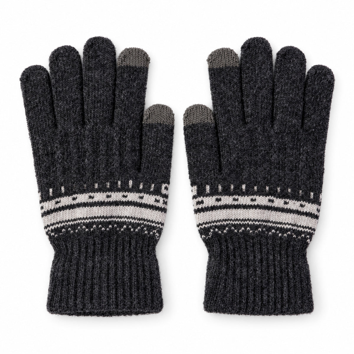Ribbed Wrist Winter Gloves