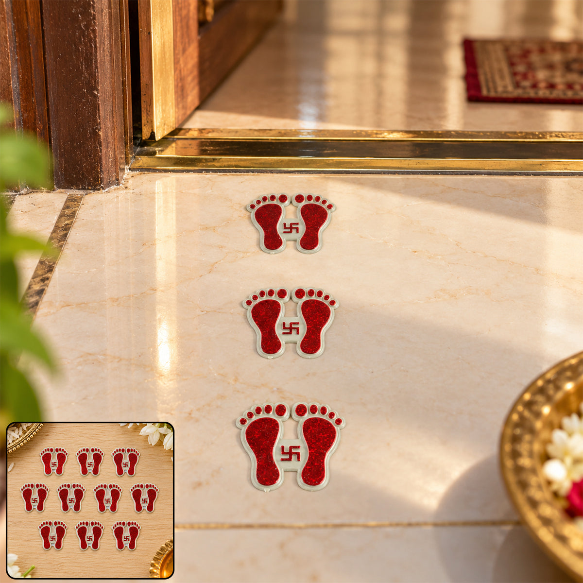 Mini Laxmi Charan Stickers