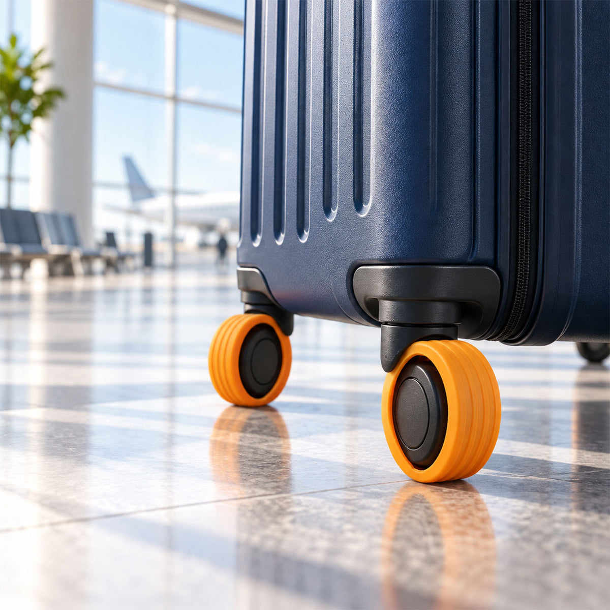 Silicone trolley luggage wheel cover protectors 03