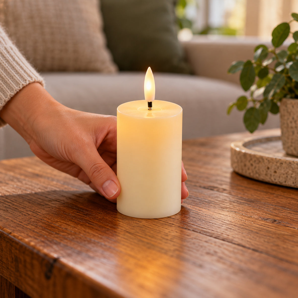 LED candle design view