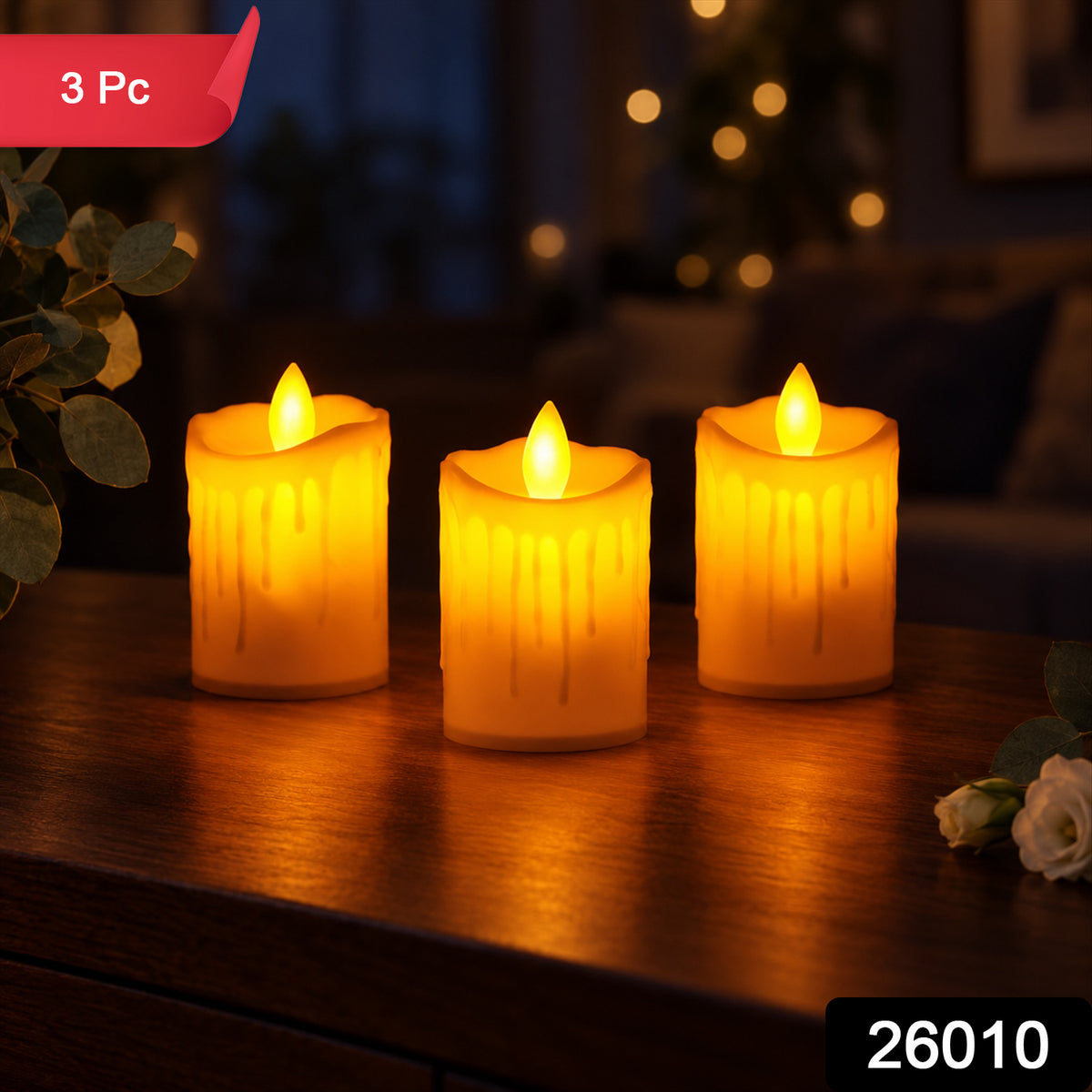 LED candles pack 3pc