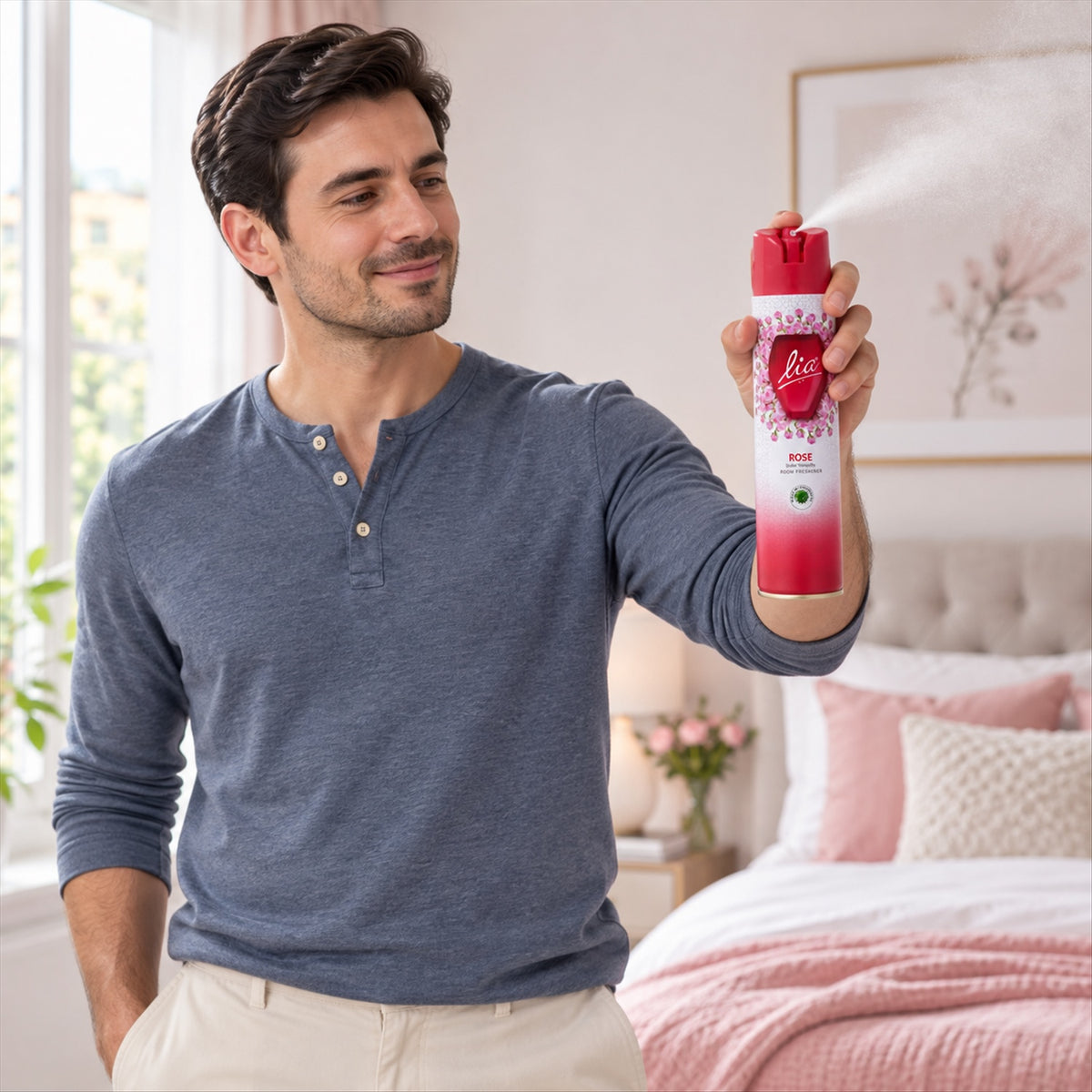 Rose room freshener spray - product view 03