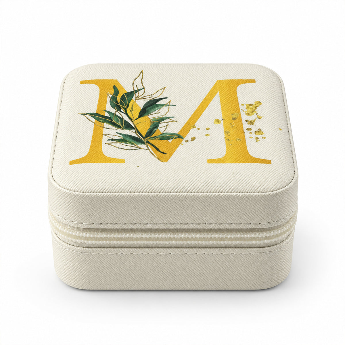 Floral M Travel Jewellery Case