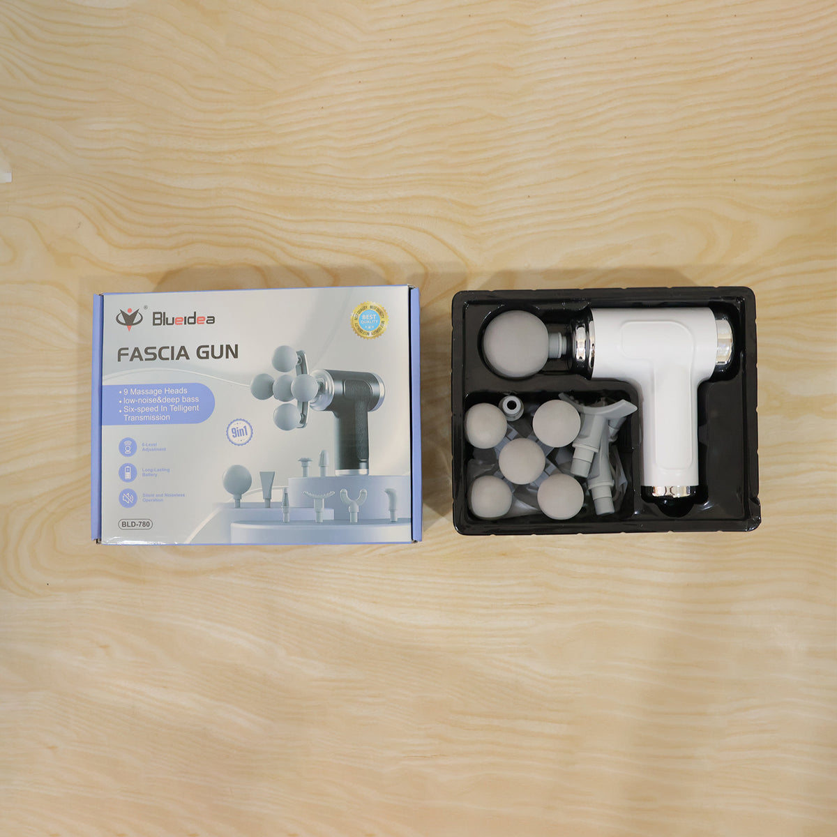 Rechargeable handheld fascia massage gun actual set