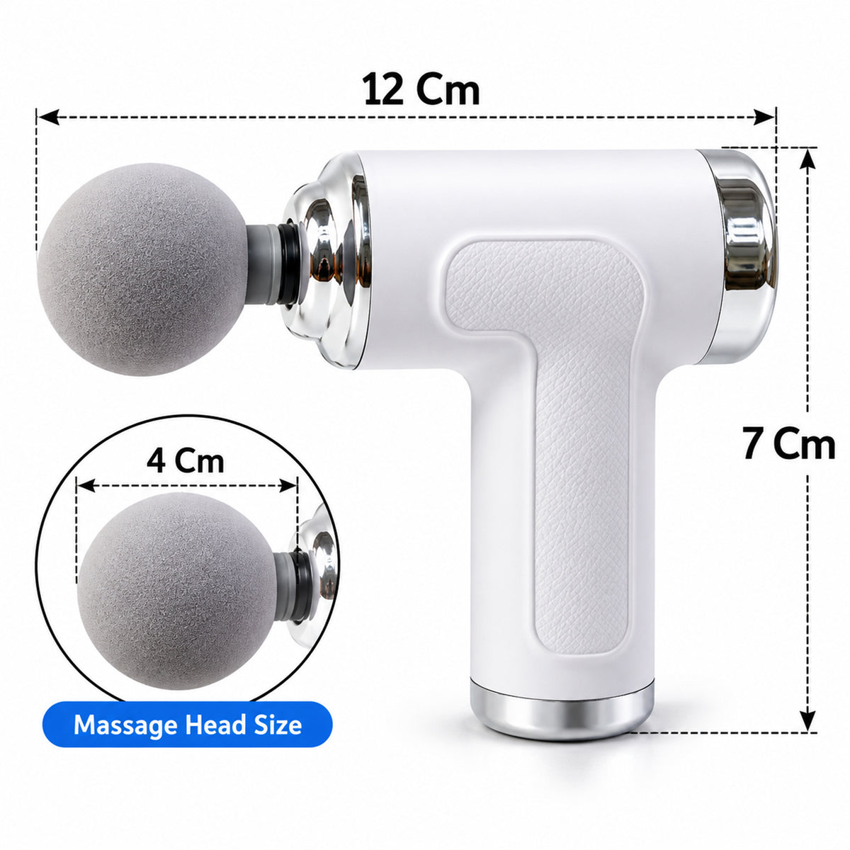 Rechargeable handheld fascia massage gun dimensions