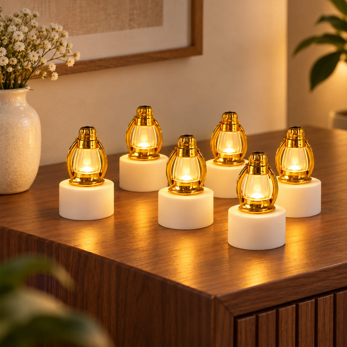 Mini lantern LED decorative candle lamps - main product photo