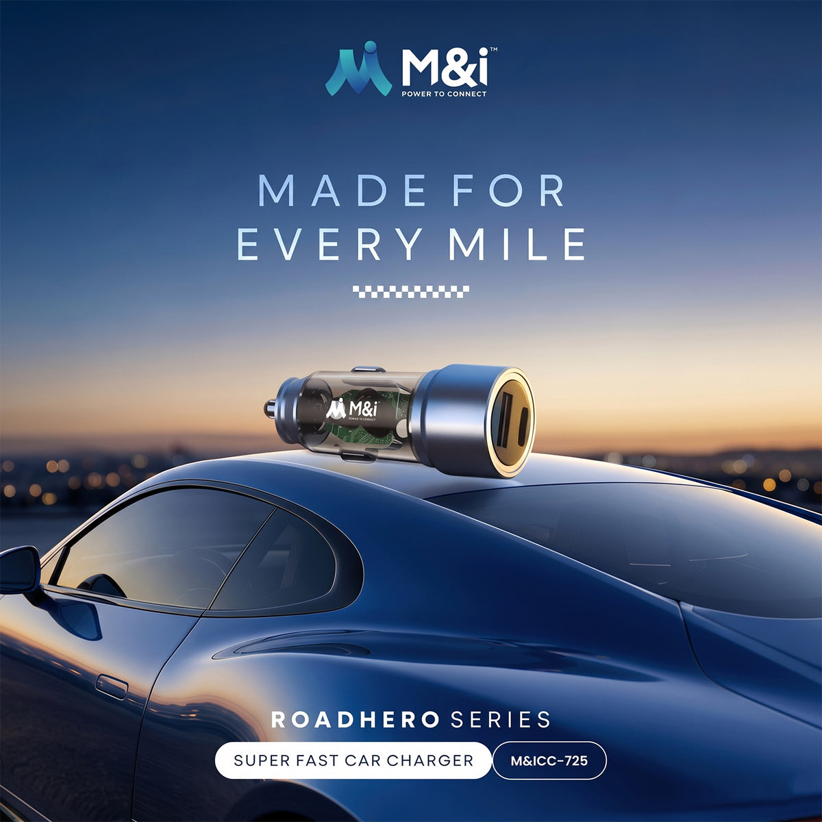 90W dual port USB-A and Type-C car charger with Type-C cable 03