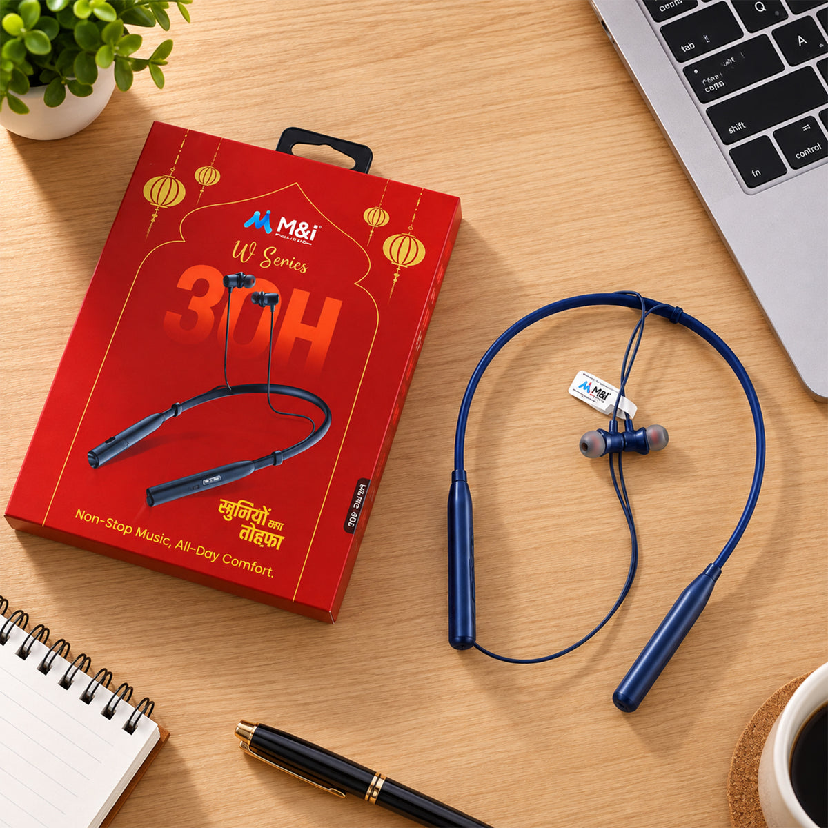 Wireless neckband earphones with 30 hours playtime Nb 658- 01.jpg