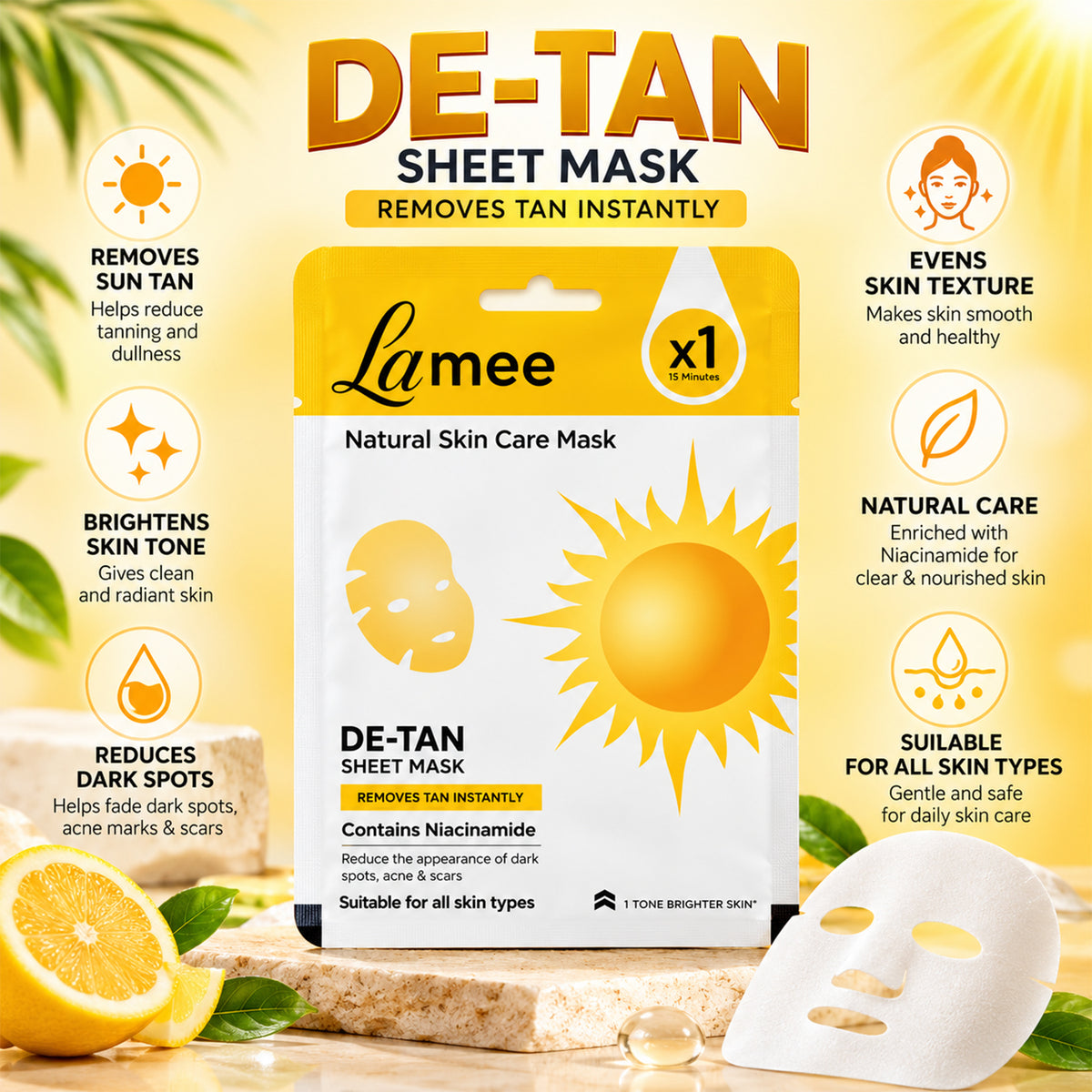 De Tan facial sheet mask 08