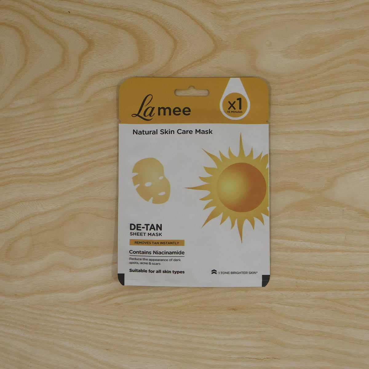 De Tan facial sheet mask actual product