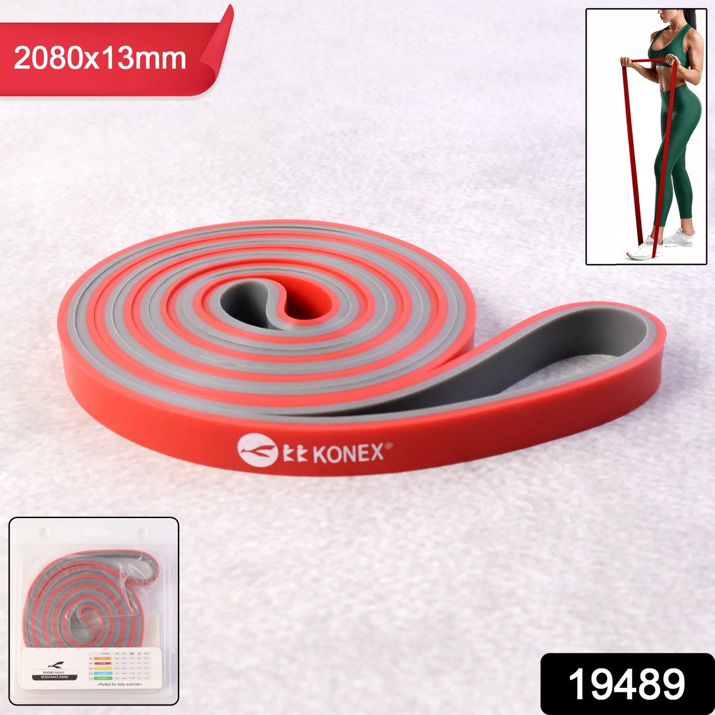 Heavy-Duty Resistance Exercise Band 2080×13 mm